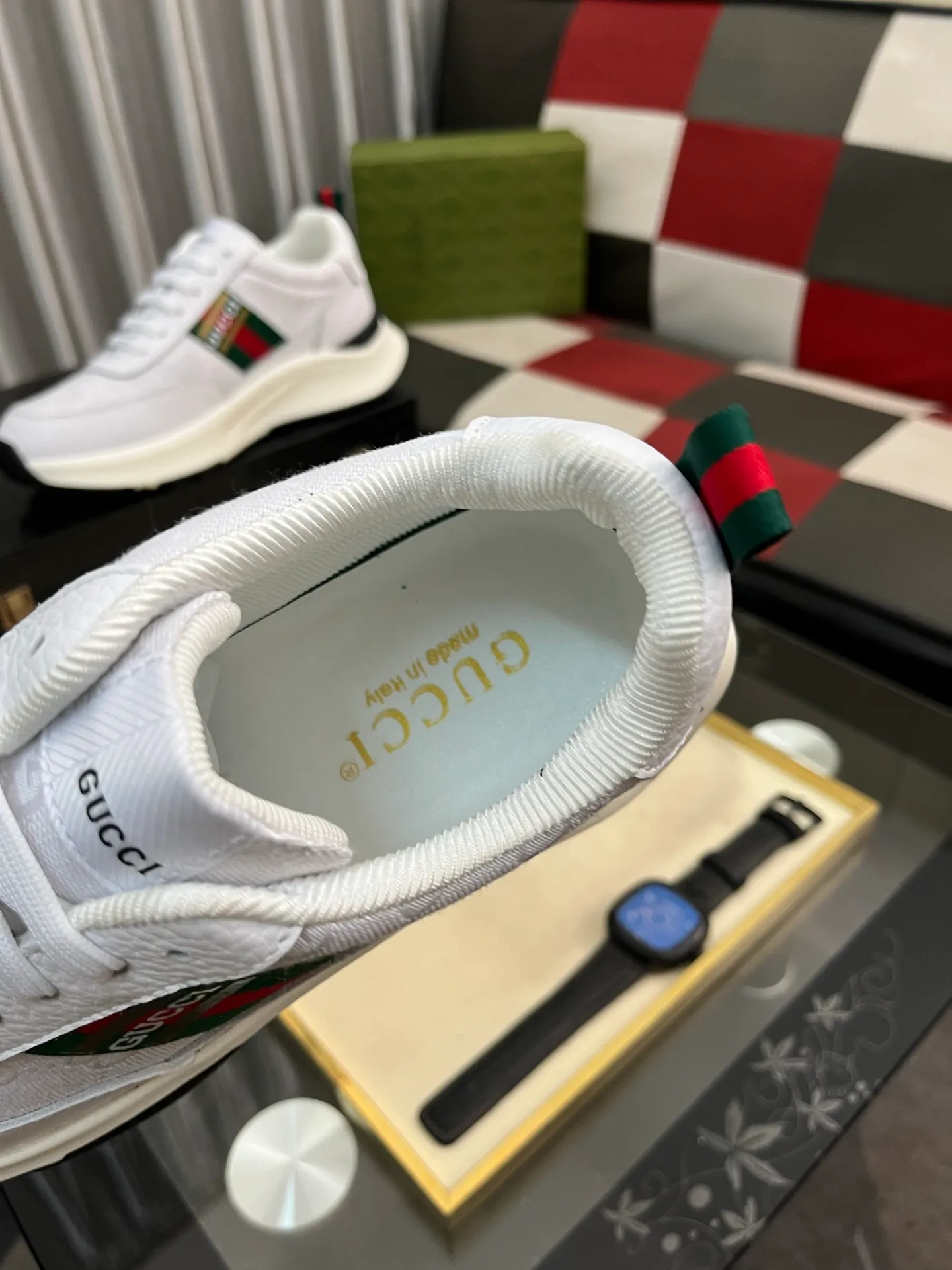 Men's Men's Shoes 💰458 ⌚️⌚️[GUCCI] Gucci men's casual shoes are absolutely popular 🔥The ultimate matching item for trendy men! The charm of super texture is irresistible, the main recommendation, the flower leather color is bright! The upper is made of high-quality brand printed fabric with cowhide, breathable leather lining and wear-resistant rubber sole, noble and elegant! Extremely comfortable🎁🎁You can be as handsome as you want💪 38-445⃣️colors available